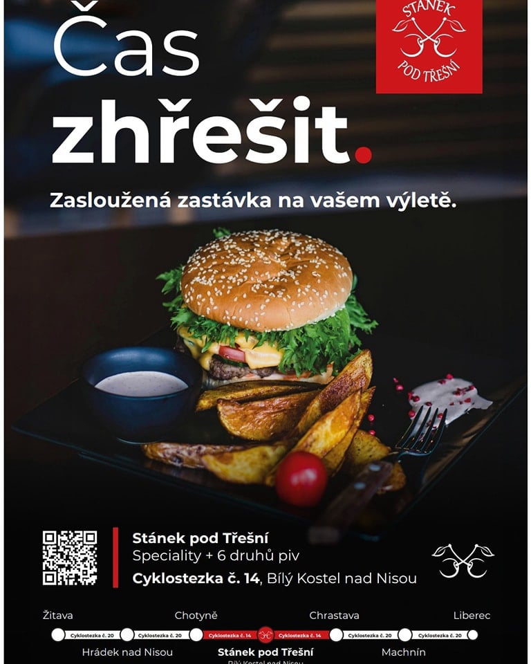 Restaurace Stánek Pod třešní Bílý Kostel nad Nisou